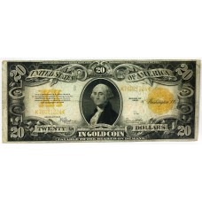 UNITED STATES OF AMERICA 1922 . TWENTY 20 DOLLARS BANKNOTE . GOLD CERTIFICATE